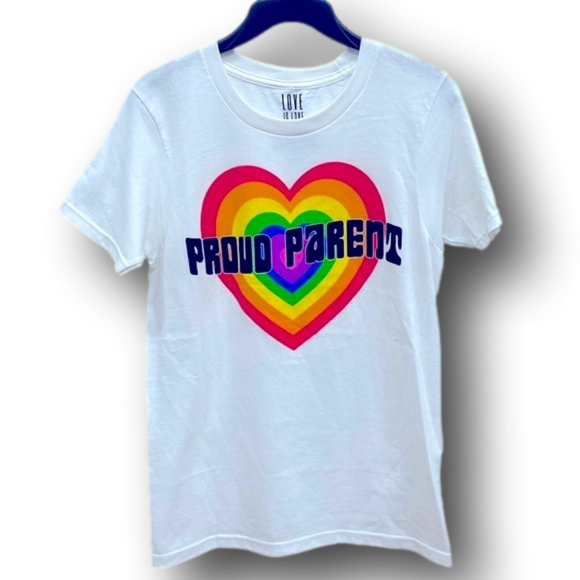 Rue21 Other - Pride Rainbow Heart "Proud Parent" Graphic T-Shirt - Size Small - NWT